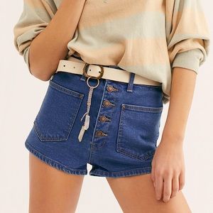 Free People Bridgette Denim Shorts